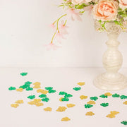 15g Metallic Tropical Leaves Confetti Party Decorations - Green and Gold CONF_LEAF_SET_GNGD