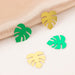15g Metallic Tropical Leaves Confetti Party Decorations - Green and Gold CONF_LEAF_SET_GNGD