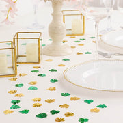 15g Metallic Tropical Leaves Confetti Party Decorations - Green and Gold CONF_LEAF_SET_GNGD