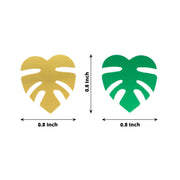 15g Metallic Tropical Leaves Confetti Party Decorations - Green and Gold CONF_LEAF_SET_GNGD