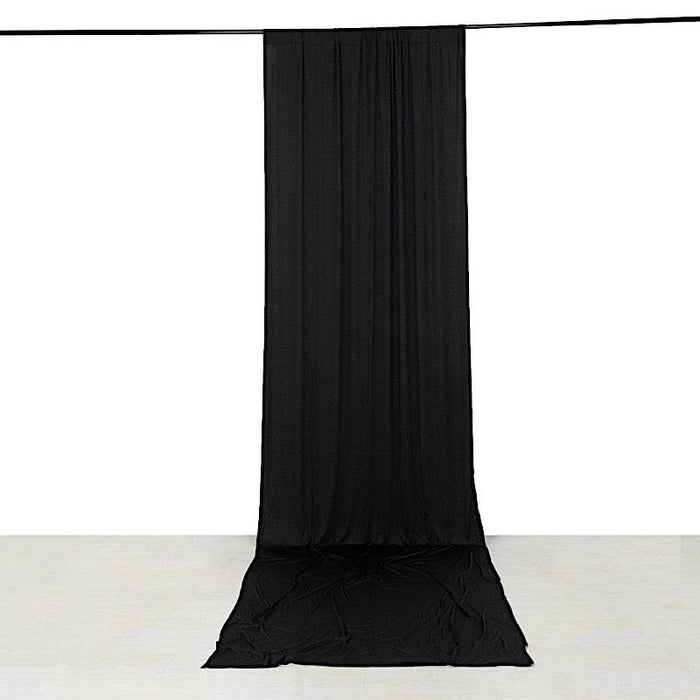 16 ft 4-Way Stretch Spandex Divider Backdrop Curtain CUR_PANSPX_5X16_BLK