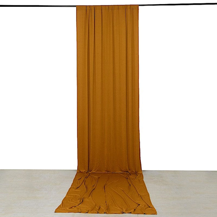 16 ft 4-Way Stretch Spandex Divider Backdrop Curtain CUR_PANSPX_5X16_GOLD