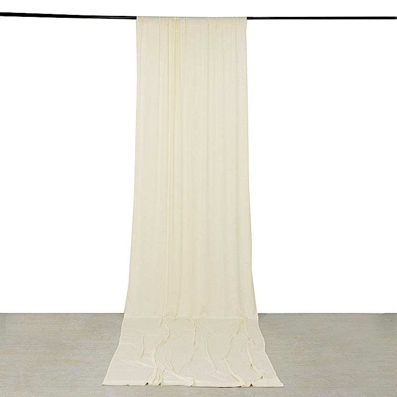 16 ft 4-Way Stretch Spandex Divider Backdrop Curtain CUR_PANSPX_5X16_IVR