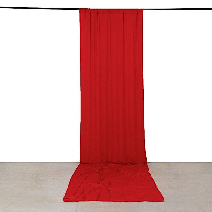 16 ft 4-Way Stretch Spandex Divider Backdrop Curtain CUR_PANSPX_5X16_RED