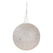 16" Hanging Crystal Beaded Ball Chandelier with Metal Hook and Chain CHDLR_HANG06_BALL01_16_GOLD