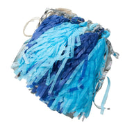 16 Pre-Tied Paper and Foil Tassels Garland with 10 ft Hanging String