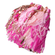 16 Pre-Tied Paper and Foil Tassels Garland with 10 ft Hanging String