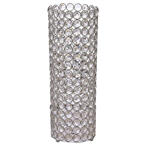 16" tall Faux Crystal Beaded Candle Holder Centerpiece