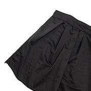 16"x 10 ft  Portable Wrinkle-Free Shirred Pleated Stag Table Skirt SKT_SCUBA_STG_1610_BLK