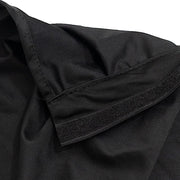 16"x 10 ft  Portable Wrinkle-Free Shirred Pleated Stag Table Skirt SKT_SCUBA_STG_1610_BLK
