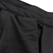 16"x 10 ft  Portable Wrinkle-Free Shirred Pleated Stag Table Skirt SKT_SCUBA_STG_1610_BLK