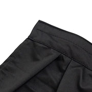 16"x 10 ft  Portable Wrinkle-Free Shirred Pleated Stag Table Skirt SKT_SCUBA_STG_1610_BLK