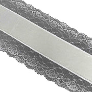 16"x108" Faux Burlap with Lace Table Runner