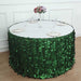 17 ft Taffeta Table Skirt with 3D Leaves Petals Design - Green