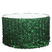 17 ft Taffeta Table Skirt with 3D Leaves Petals Design - Green SKT_LEAF_GRN_21