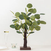 17" LED Fairy Lighted Artificial Eucalyptus Plant - Warm White LED_TREE02_GRN