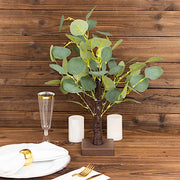 17" LED Fairy Lighted Artificial Eucalyptus Plant - Warm White LED_TREE02_GRN
