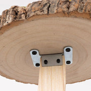 17" Tall 3 Tier Rustic Wood Slice Cupcake Stand in Tree Branch Style - Natural CAKE_WOD016_3T_NAT