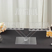 18" Acrylic 3 Tier Ice Cream Cone Holder Mini Dessert Display Stand - Clear DSP_TR0007_72_CLR