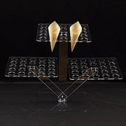 18" Acrylic 3 Tier Ice Cream Cone Holder Mini Dessert Display Stand - Clear DSP_TR0007_72_CLR