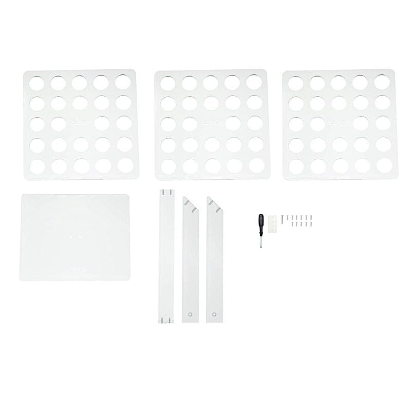 18" Acrylic 3 Tier Ice Cream Cone Holder Mini Dessert Display Stand - Clear DSP_TR0007_72_CLR