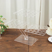 18" Acrylic 3 Tier Ice Cream Cone Holder Mini Dessert Display Stand - Clear DSP_TR0007_72_CLR