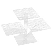 18" Acrylic 3 Tier Ice Cream Cone Holder Mini Dessert Display Stand - Clear DSP_TR0007_72_CLR