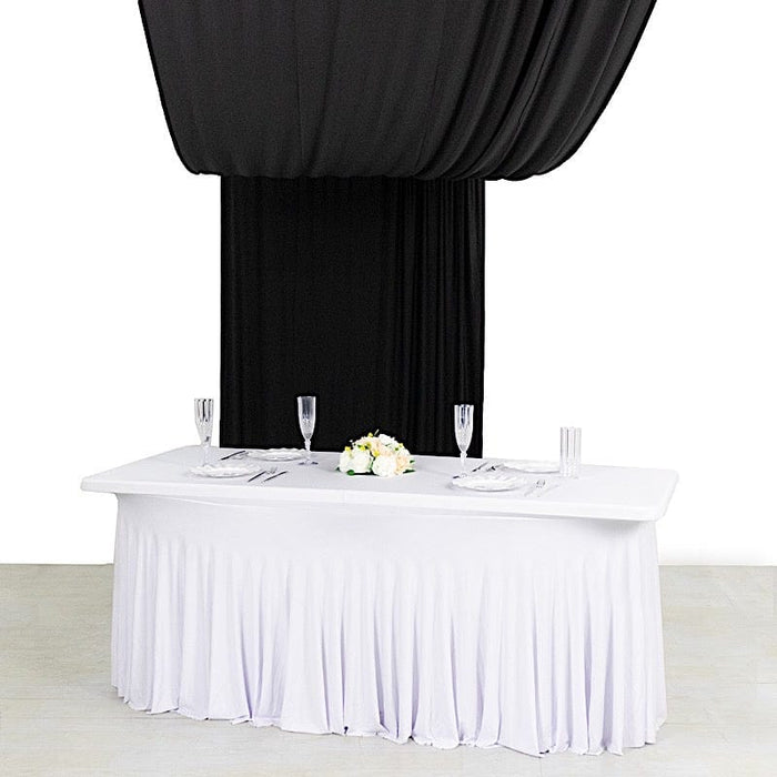 18 ft 4-Way Stretch Spandex Divider Backdrop Curtain
