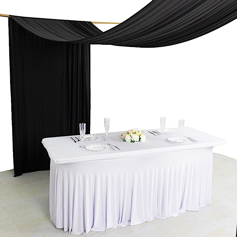 18 ft 4-Way Stretch Spandex Divider Backdrop Curtain