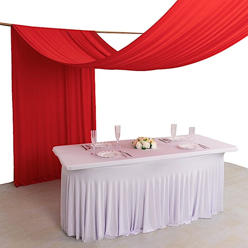 18 ft 4-Way Stretch Spandex Divider Backdrop Curtain