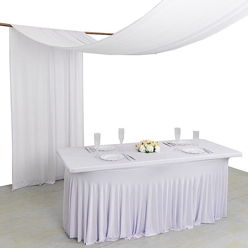 18 ft 4-Way Stretch Spandex Divider Backdrop Curtain