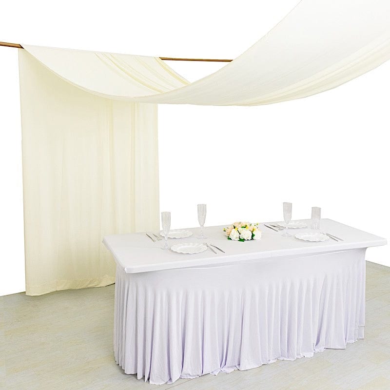 18 ft 4-Way Stretch Spandex Divider Backdrop Curtain