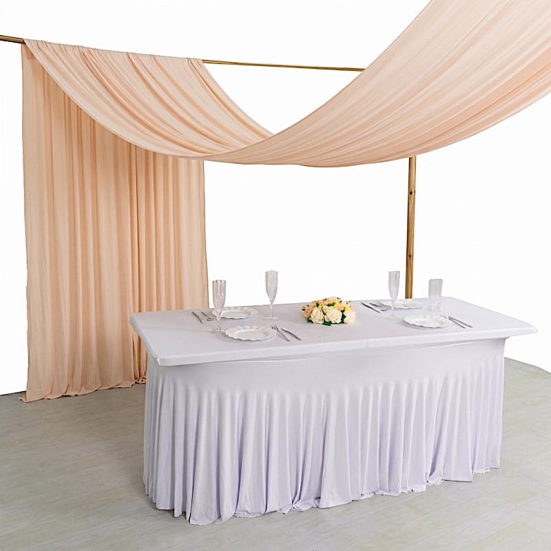 18 ft 4-Way Stretch Spandex Divider Backdrop Curtain CUR_PANSPX_5X18_046