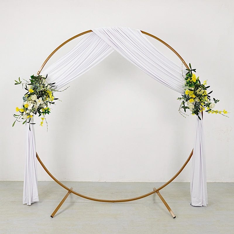 18 ft 4-Way Stretch Spandex Divider Backdrop Curtain CUR_PANSPX_5X18_WHT