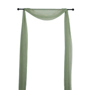 18 ft Sheer Organza Backdrop Curtain Window Drape Panel CUR_PAN24_DSG