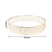 18" Round Baroque Design Metal with Glass Cake Stand - Gold and Clear CHDLR_CAKE26_18_GOLD