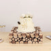 18"x18" Wooden Cake Stand Square Design - Natural PROP_BOX_WOD01_1818_NAT