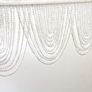 2 Acrylic Crystal Beaded Curtain Valance Fabric Top Rod Pocket - Clear CUR_VAL_ACY01_CLR