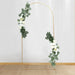 2 Artificial 20", 30" Silk Rose Floral Swag Wedding Arch with Eucalyptus Leaves - White ARTI_ARCH01_SET2_WHT