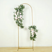 2 Artificial 24", 42" Silk Rose Floral Swag Wedding Arch with Eucalyptus Leaves