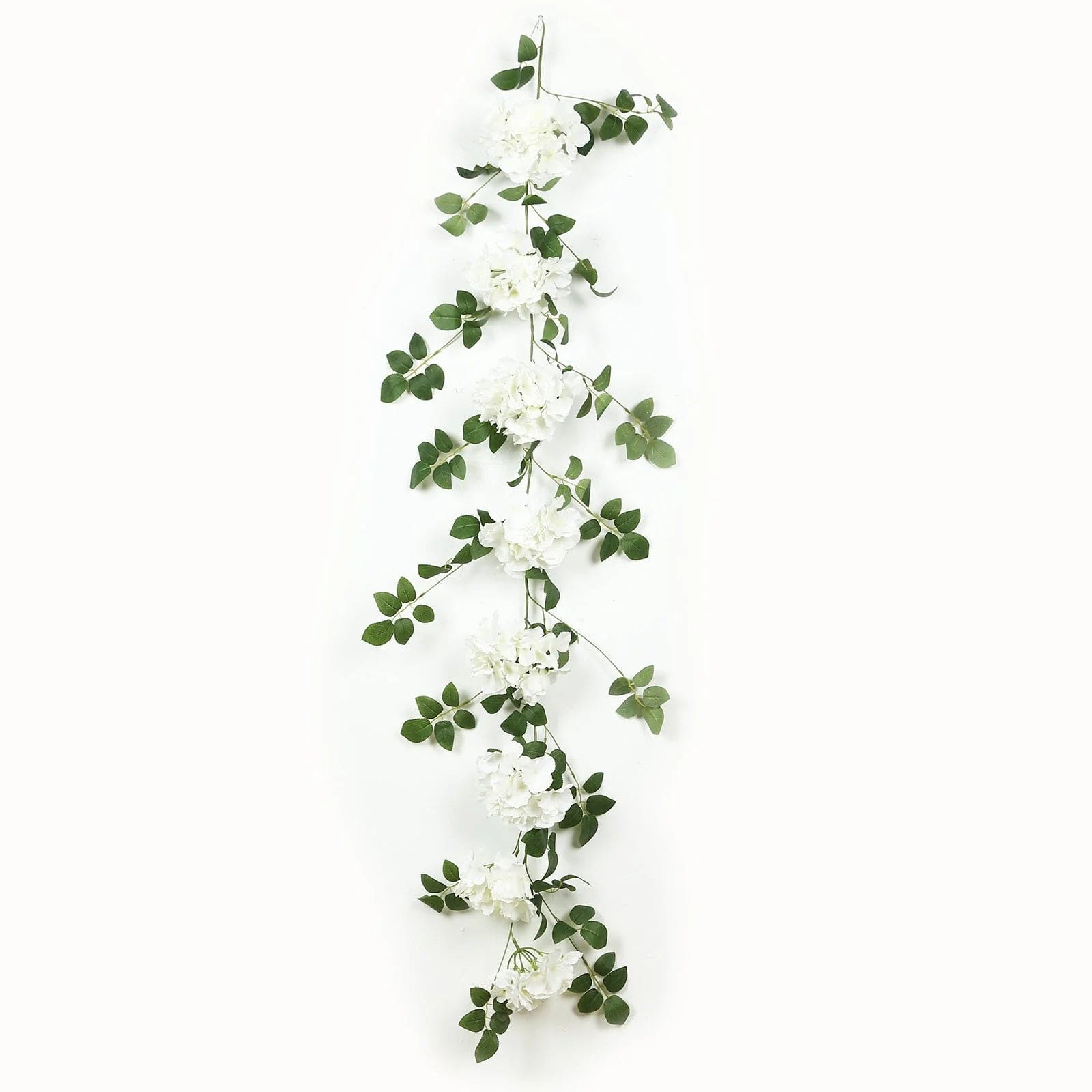 2 Artificial 5.5 ft Silk Hydrangea Flower Garlands ARTI_GLND_HYD01_IVR