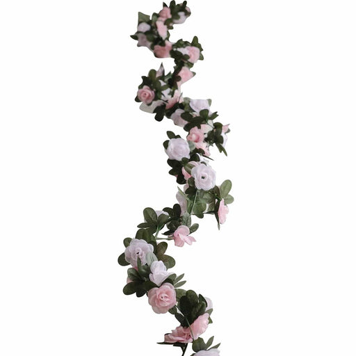 2 Artificial Silk Mini Rose Vines Hanging Flower Garland ARTI_GLND_RS002_046080