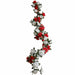 2 Artificial Silk Mini Rose Vines Hanging Flower Garland ARTI_GLND_RS002_REDIVR