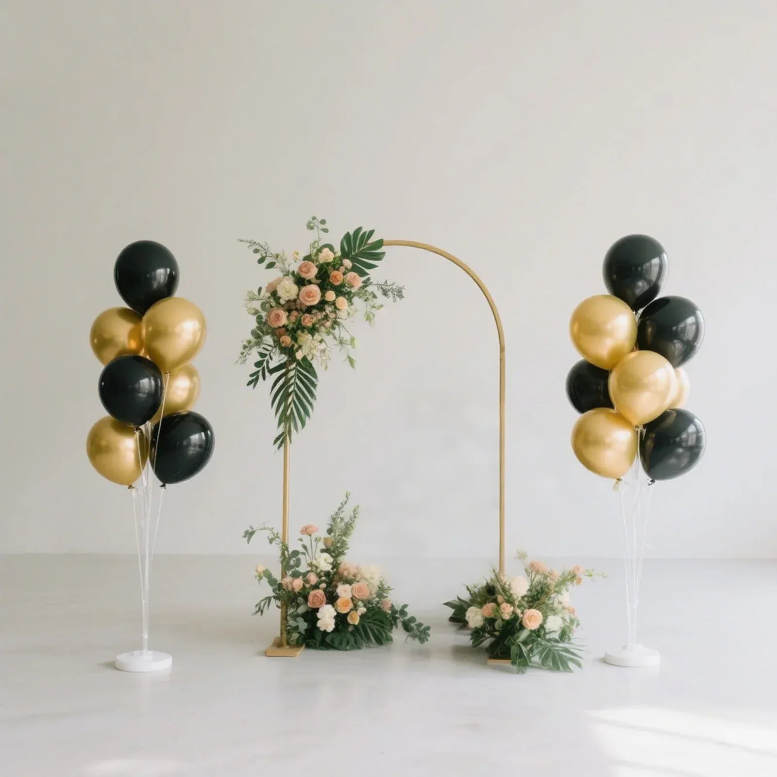 2 Balloon Column Stands - Clear