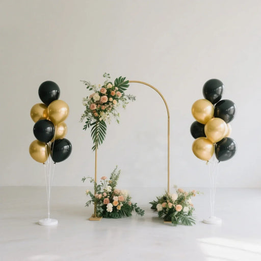 2 Balloon Column Stands - Clear