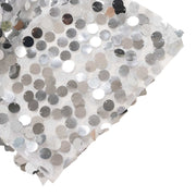 2 Big Payette Sequin Half Crescent Moon Backdrop Stand Cover