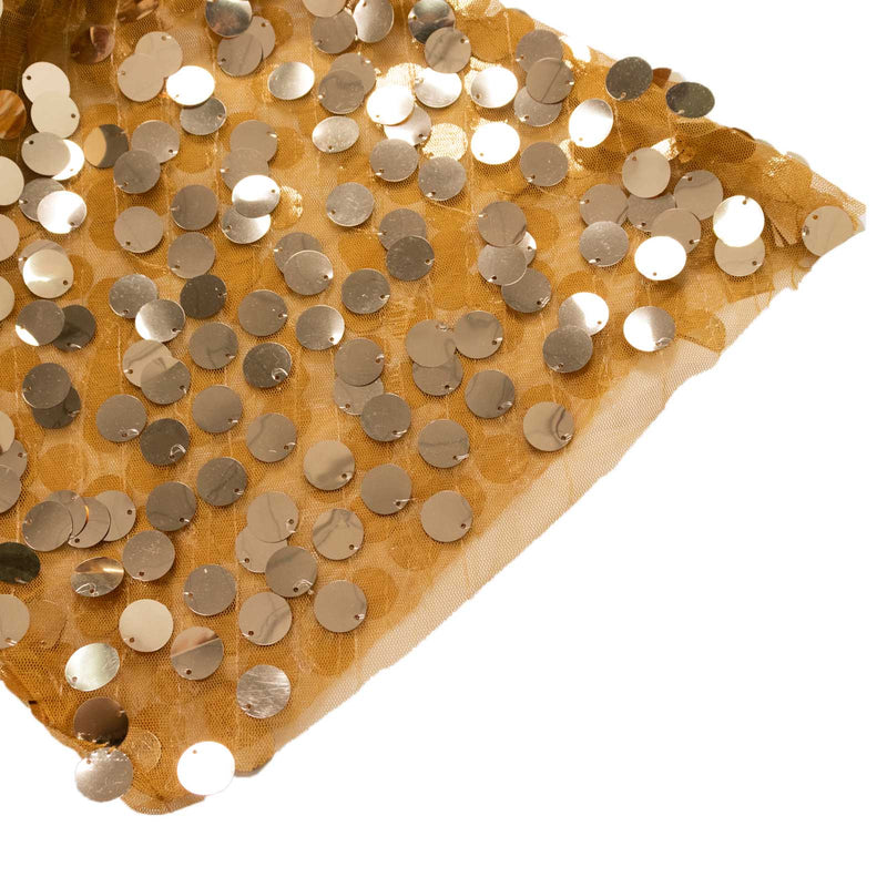 2 Big Payette Sequin Half Crescent Moon Backdrop Stand Cover