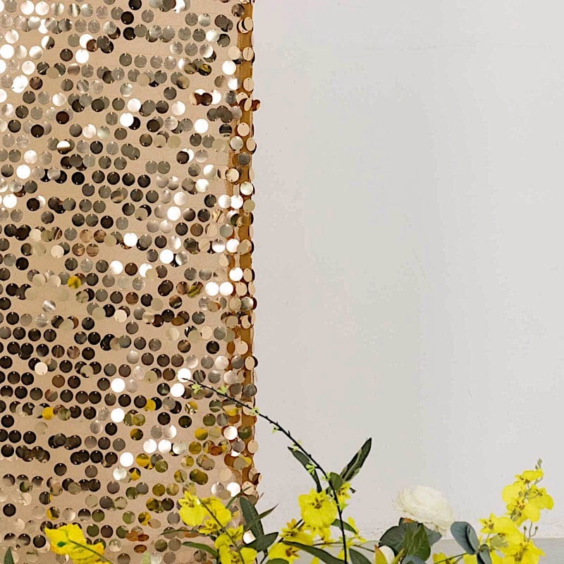 2 Big Sequin Wedding Arch Backdrop Stand Covers