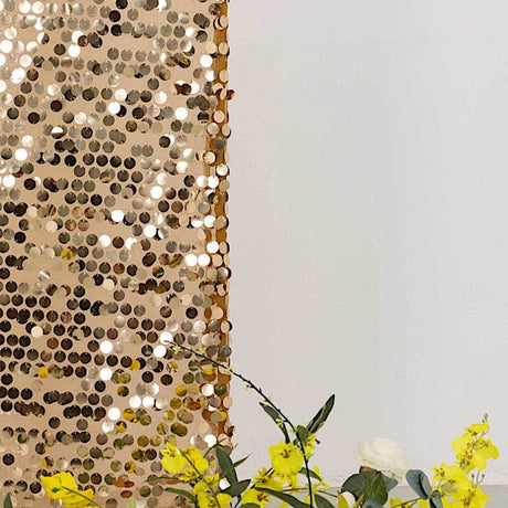 2 Big Sequin Wedding Arch Backdrop Stand Covers