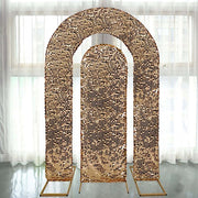 2 Big Sequin Wedding Arch Backdrop Stand Covers